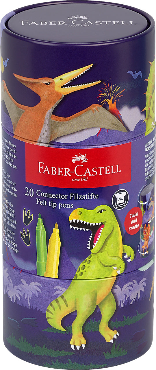 CARIOCA 20 CULORI DINOZAURI CONNECTOR FABER-CASTELL CARIOCA 20 CULORI DINOZAURI CONNECTOR FABER-CASTELL